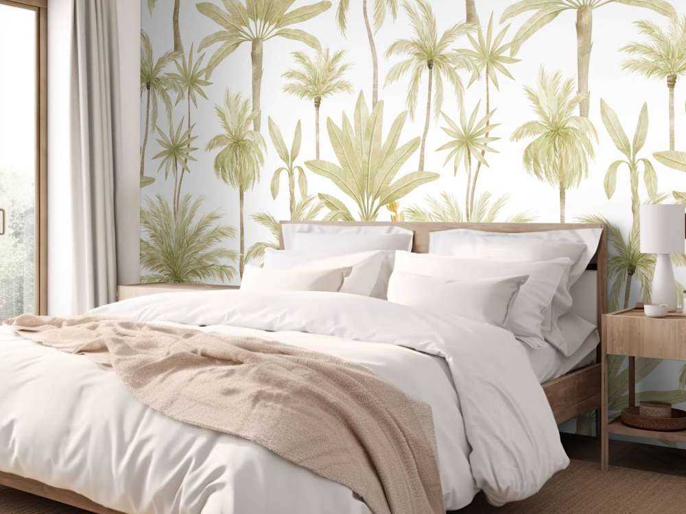 Tropische waterverf bomen