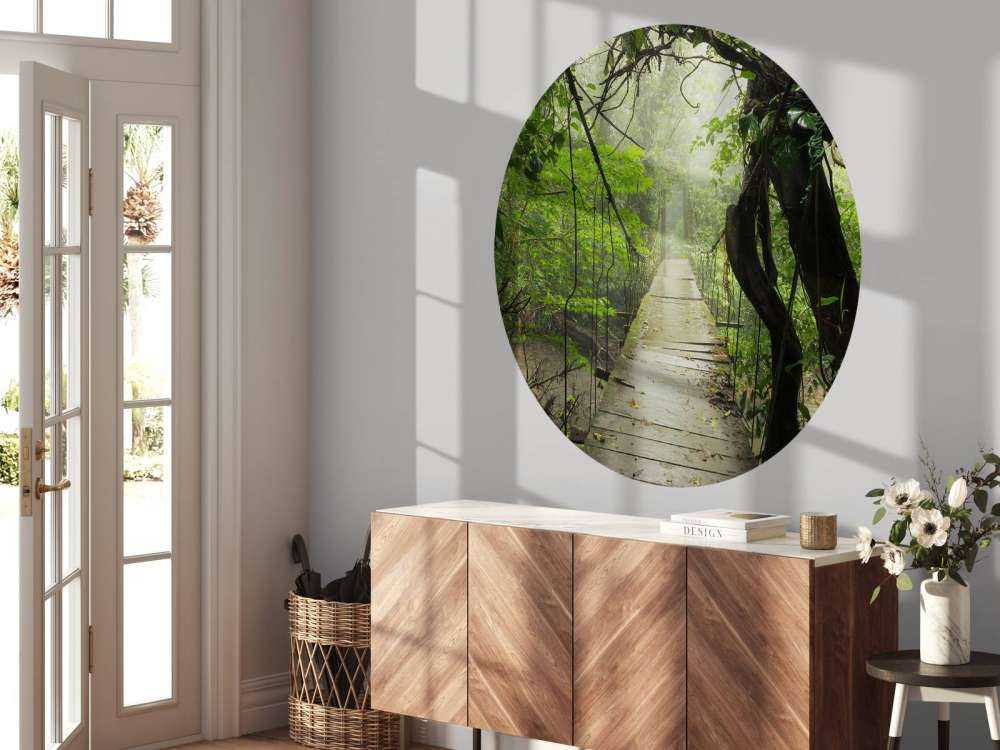 Brug met houten planken