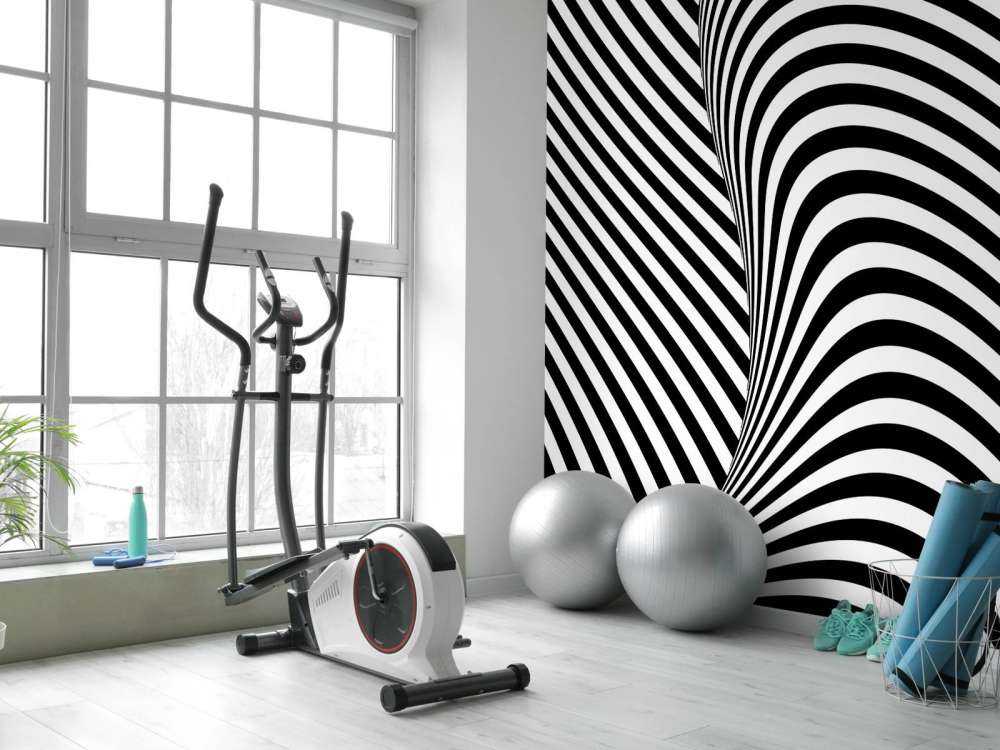 Black and white op art