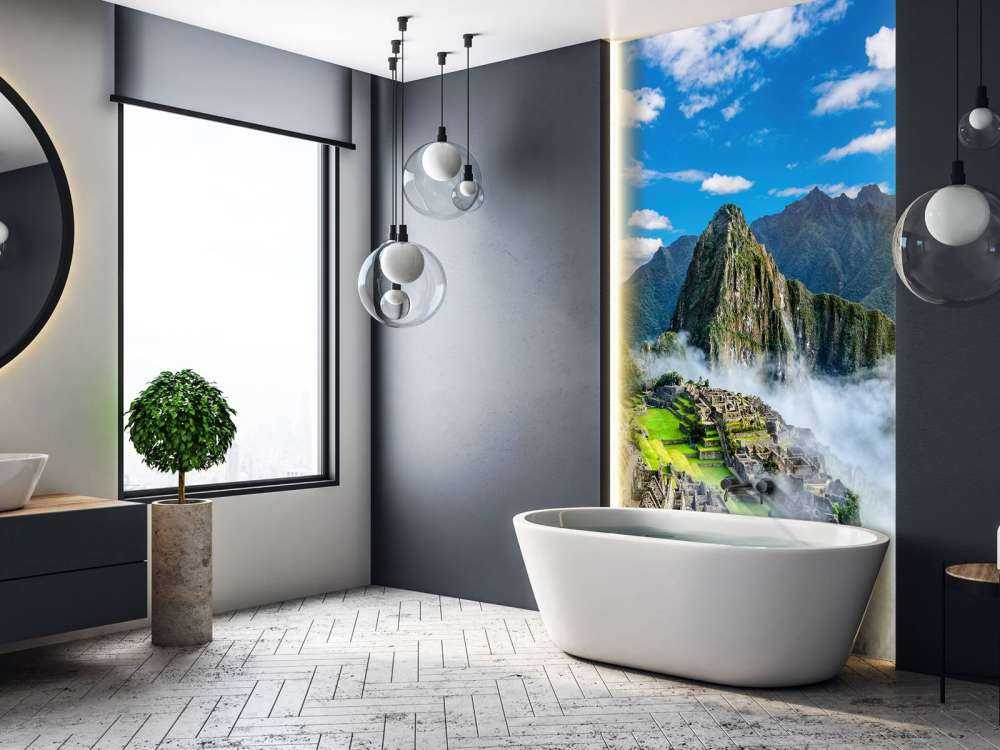 Machu Picchu in de mist