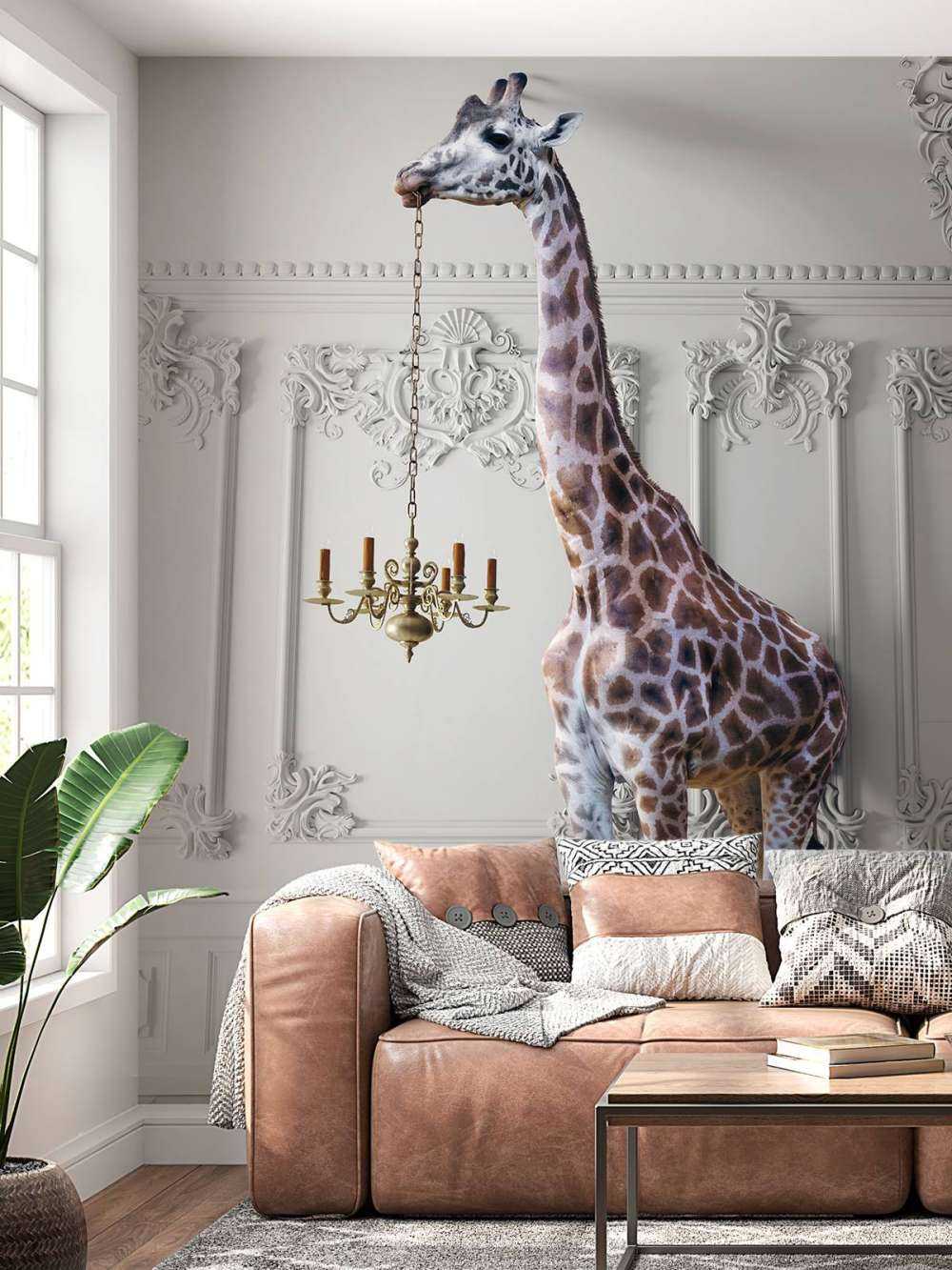 Giraffe met kandelaar