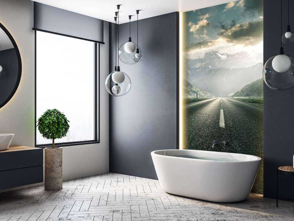 Weg in berglandschap