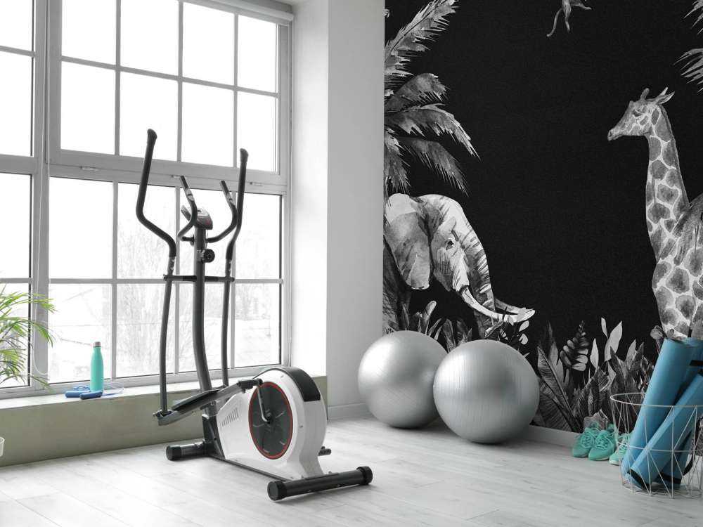 Zwart-wit jungle dieren