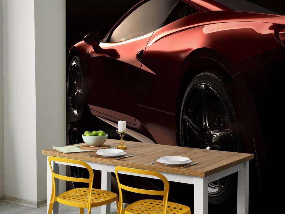 Rode sportauto