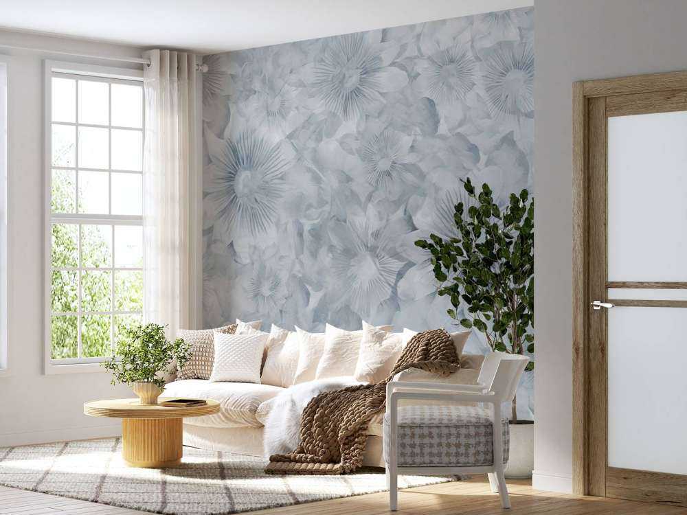 Botanical Watercolor Elegance Blue Moon