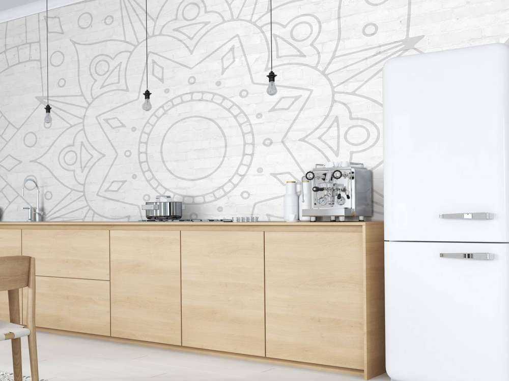 Geometrische Grijze Mandala