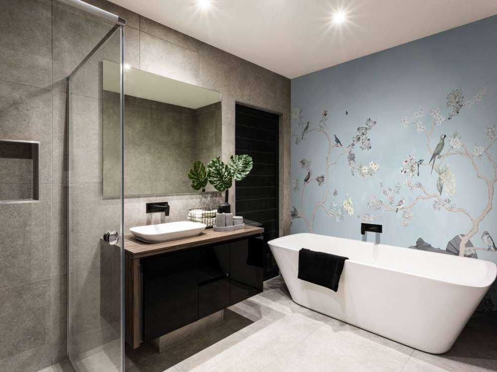 Birds in Garden Panorama 12