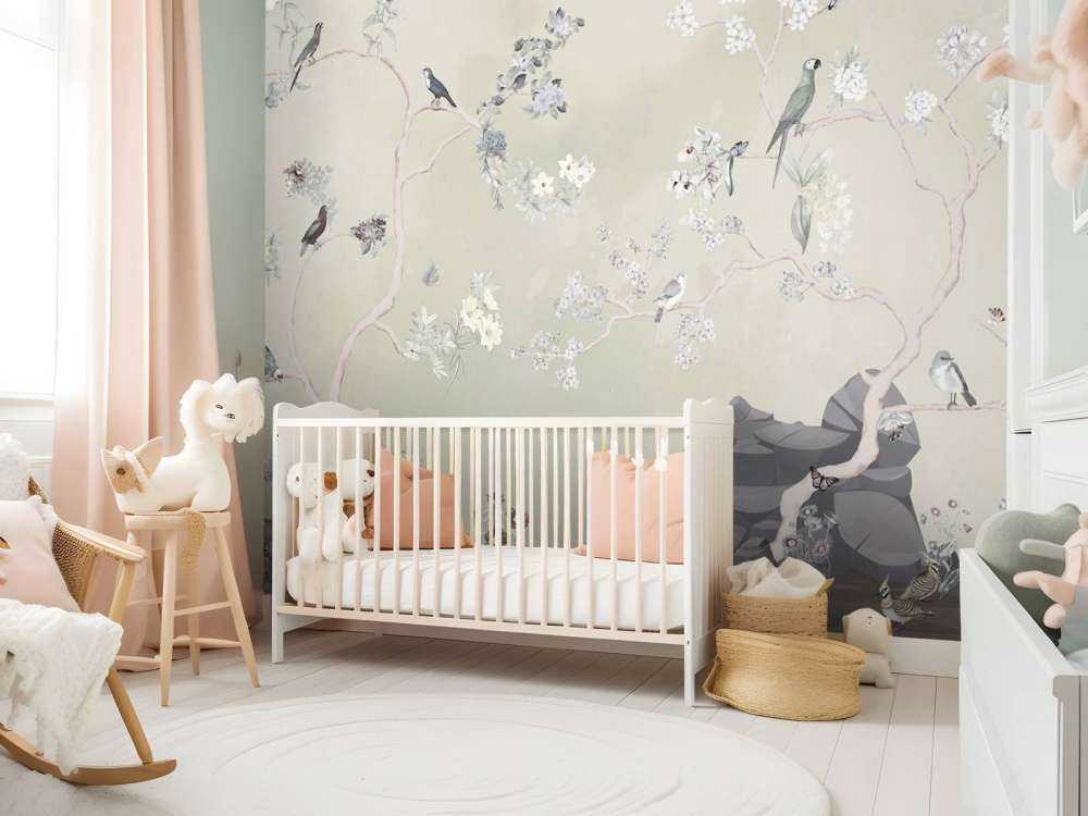 Birds in Garden Panorama 11