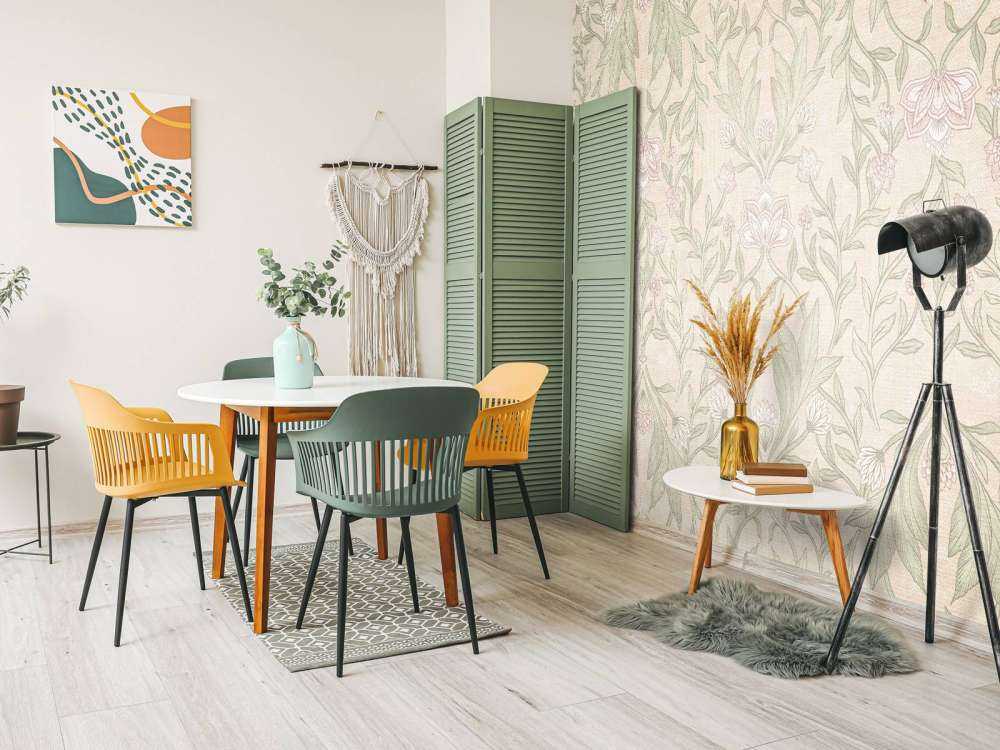 Morris bloemen damask - peach fuzz