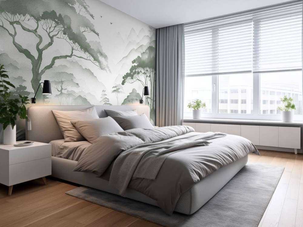 Mistige Bergvallei, groen