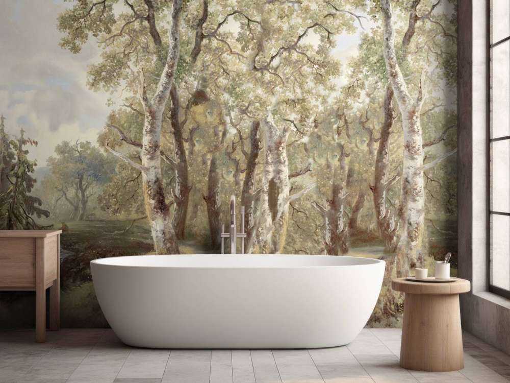 Forest Landscape Color Panorama