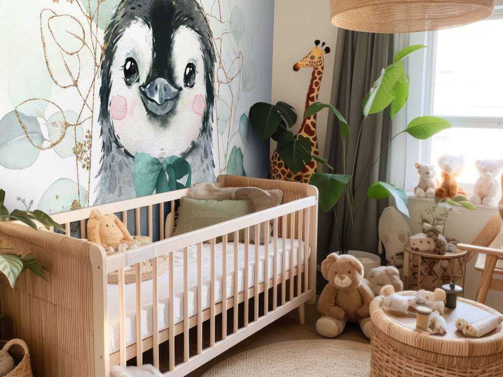 Dwergpinguïn en groene boog