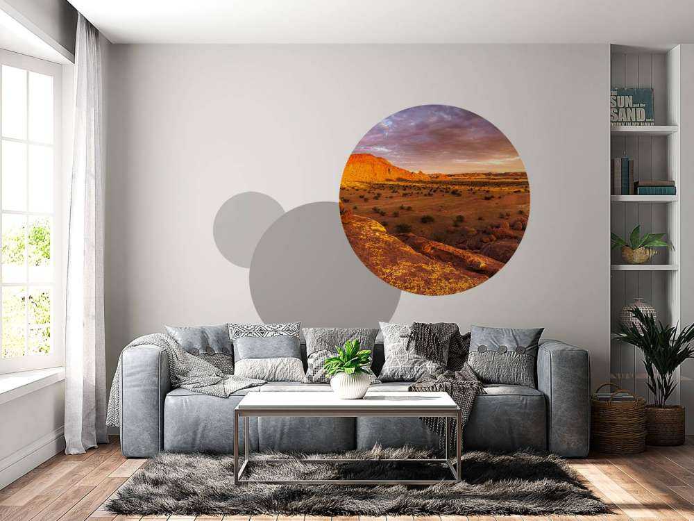 Zonsondergang in de woestijn van Namibië