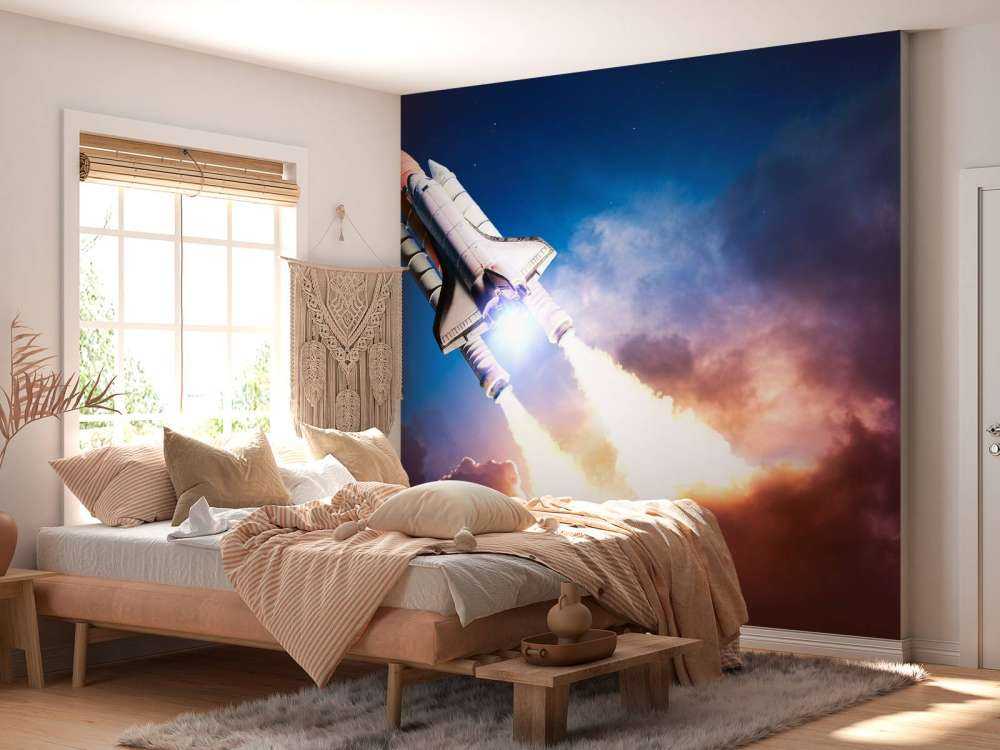 Ruimteschip stijgt op