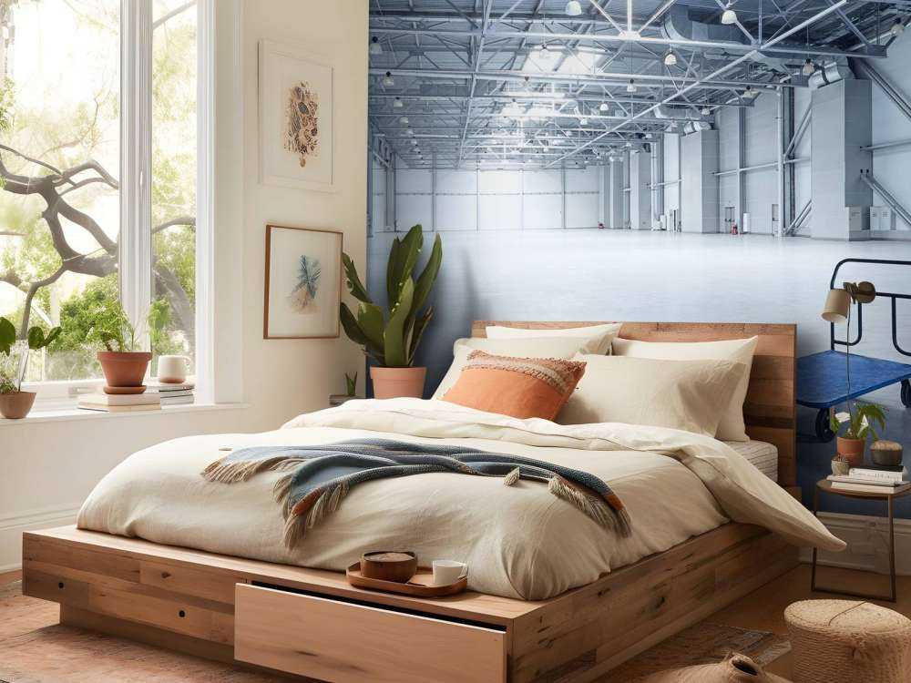 Interieur lege opslagplaats