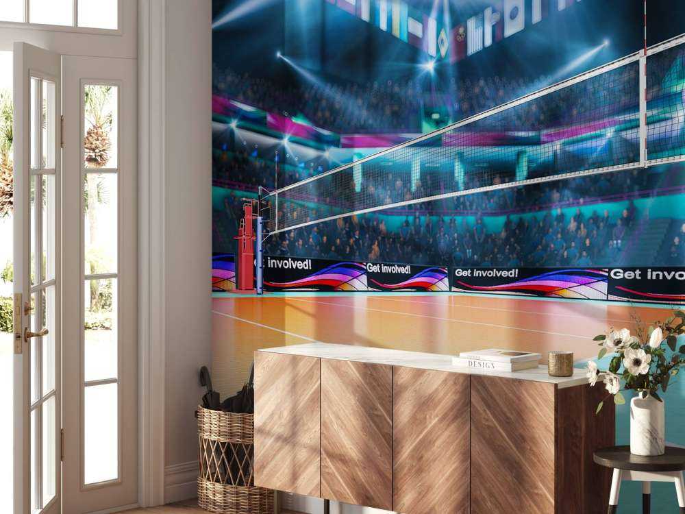 Modern volleybalveld