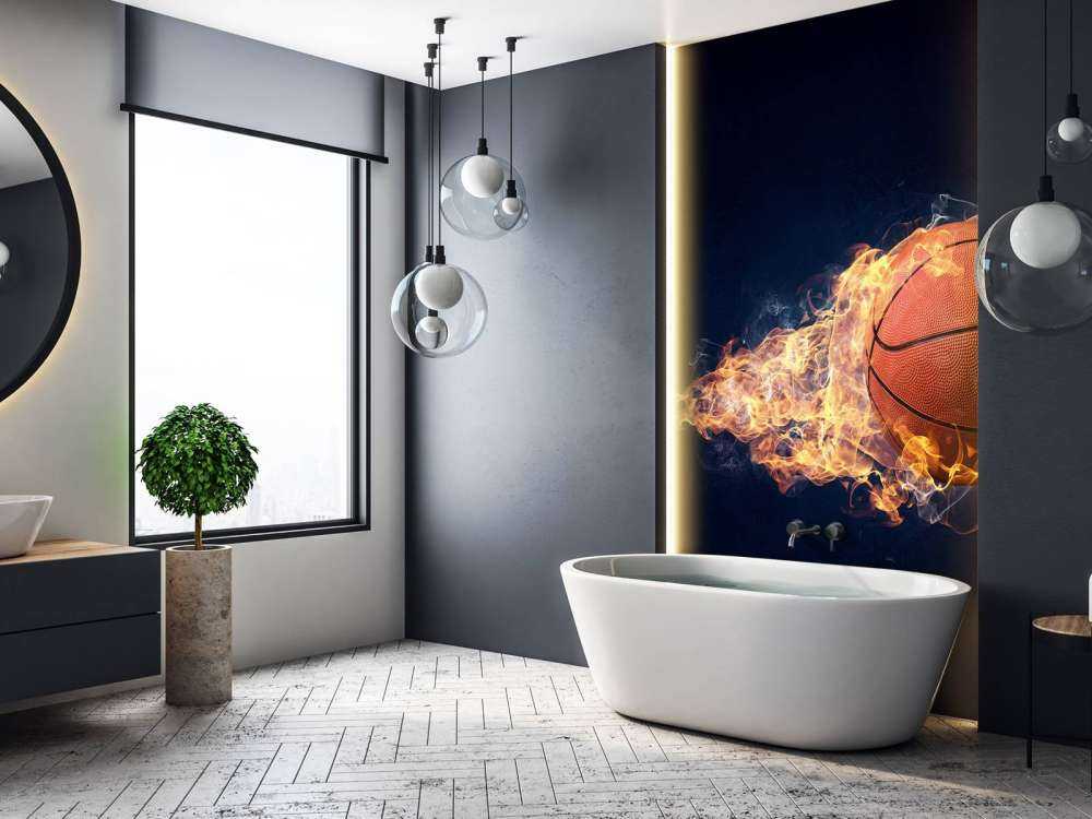 Brandende basketbal