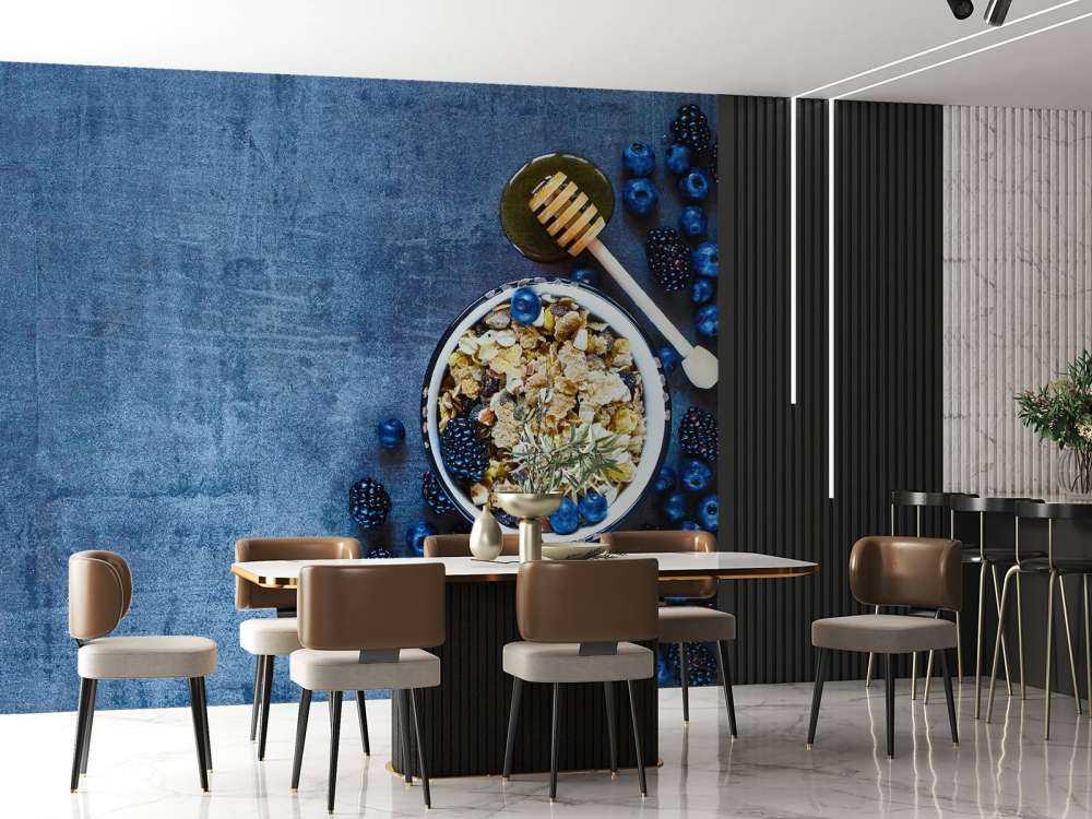 Muesli met honing en bessen