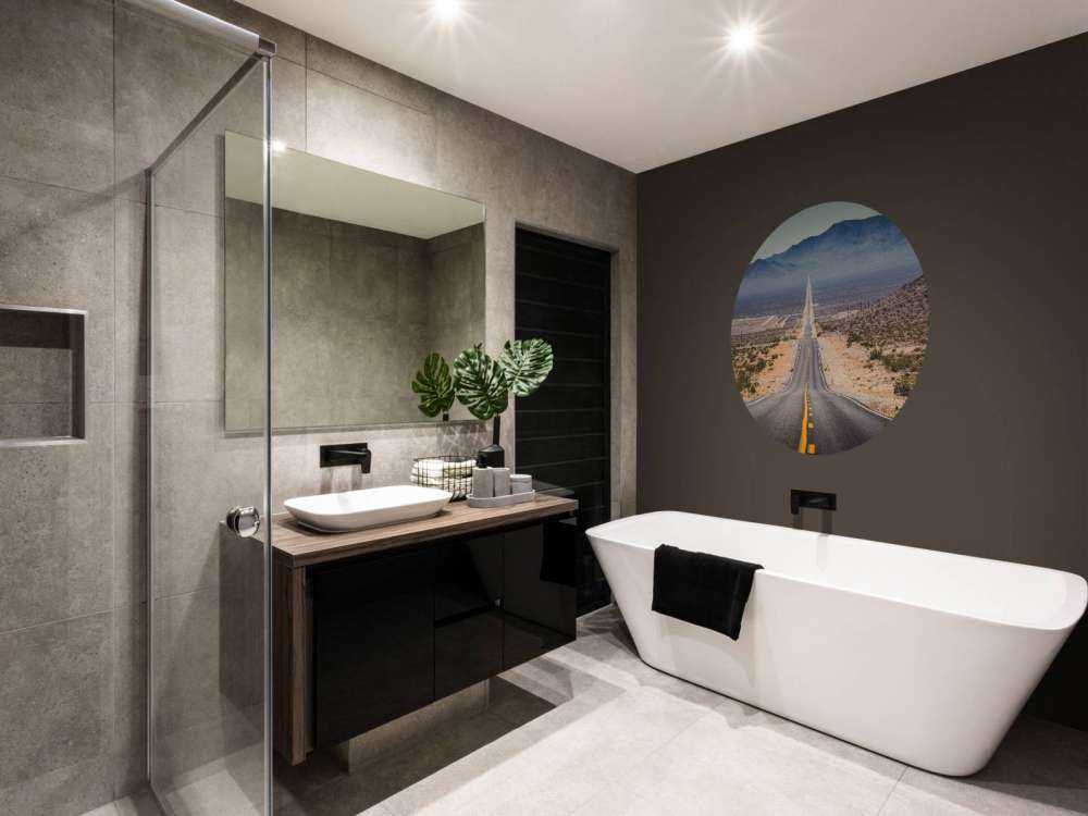 Weg door een Amerikaanse woestijn