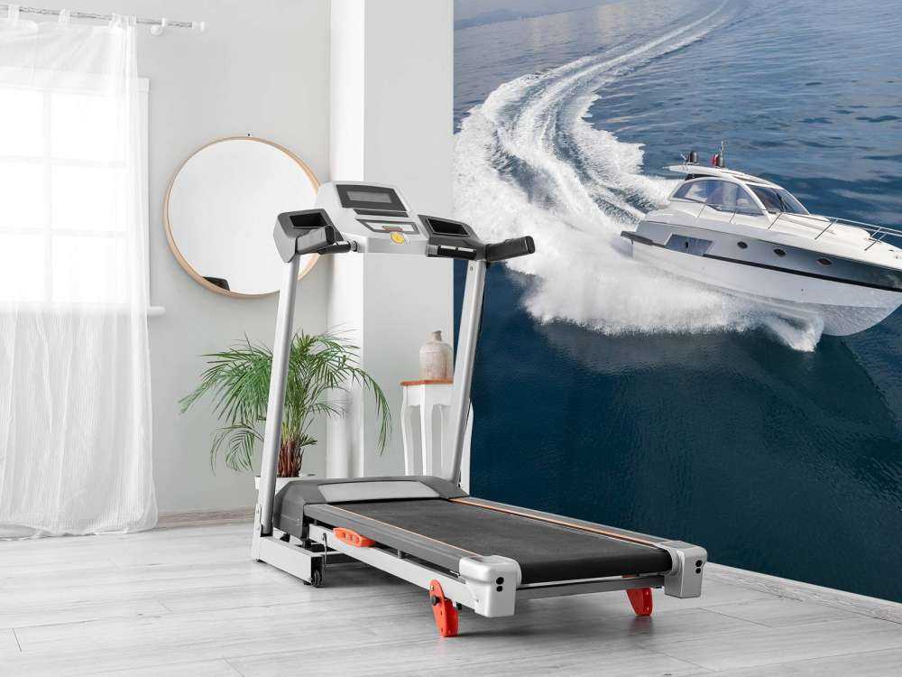 Luxe speedboot op zee