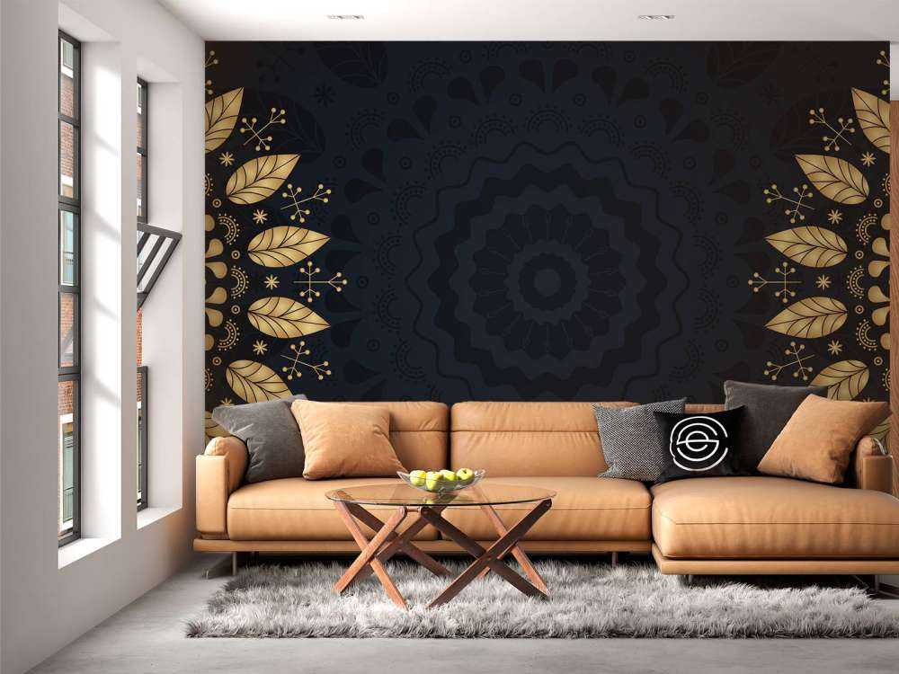 mandala's van bladeren