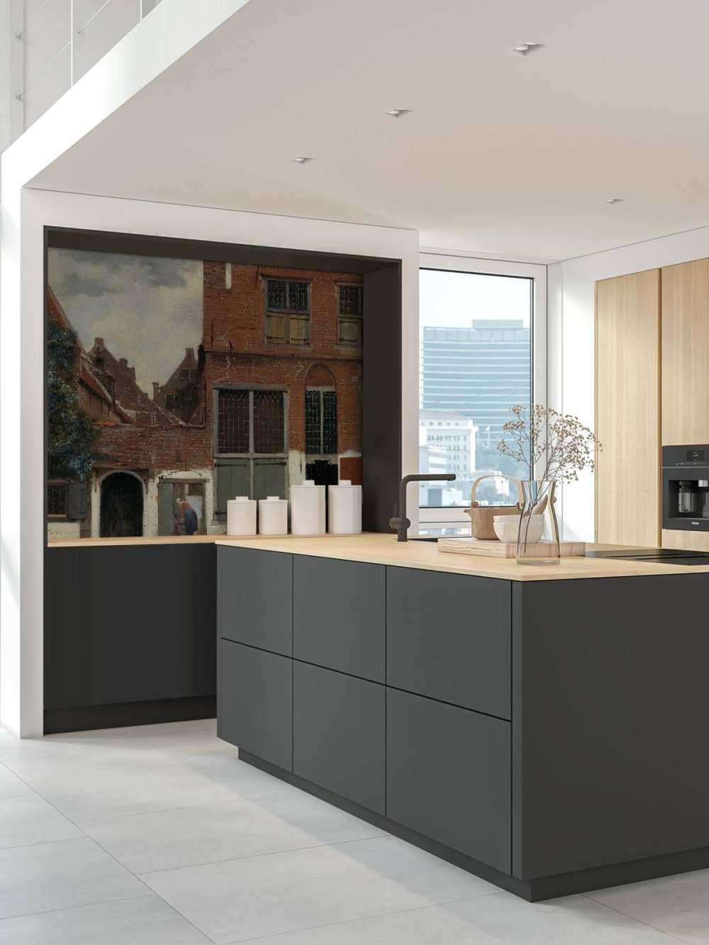 Gezicht op huizen in Delft