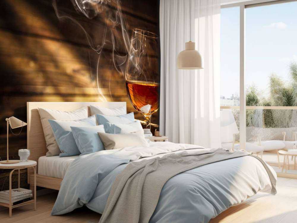 Glas cognac met sigaren