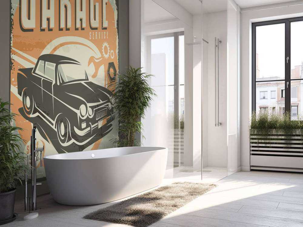 Vintage auto embleem