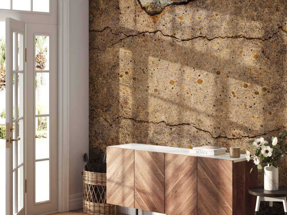 Gebroken bruin cement