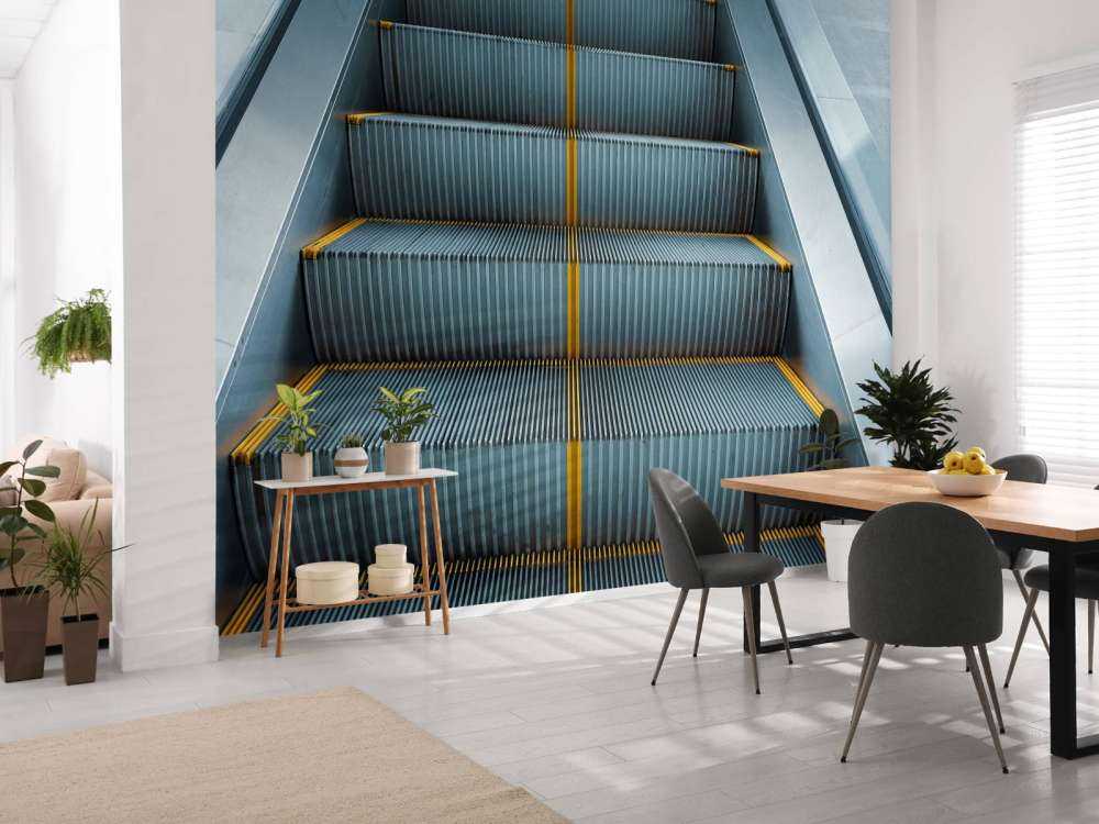 Roltrap van dichtbij