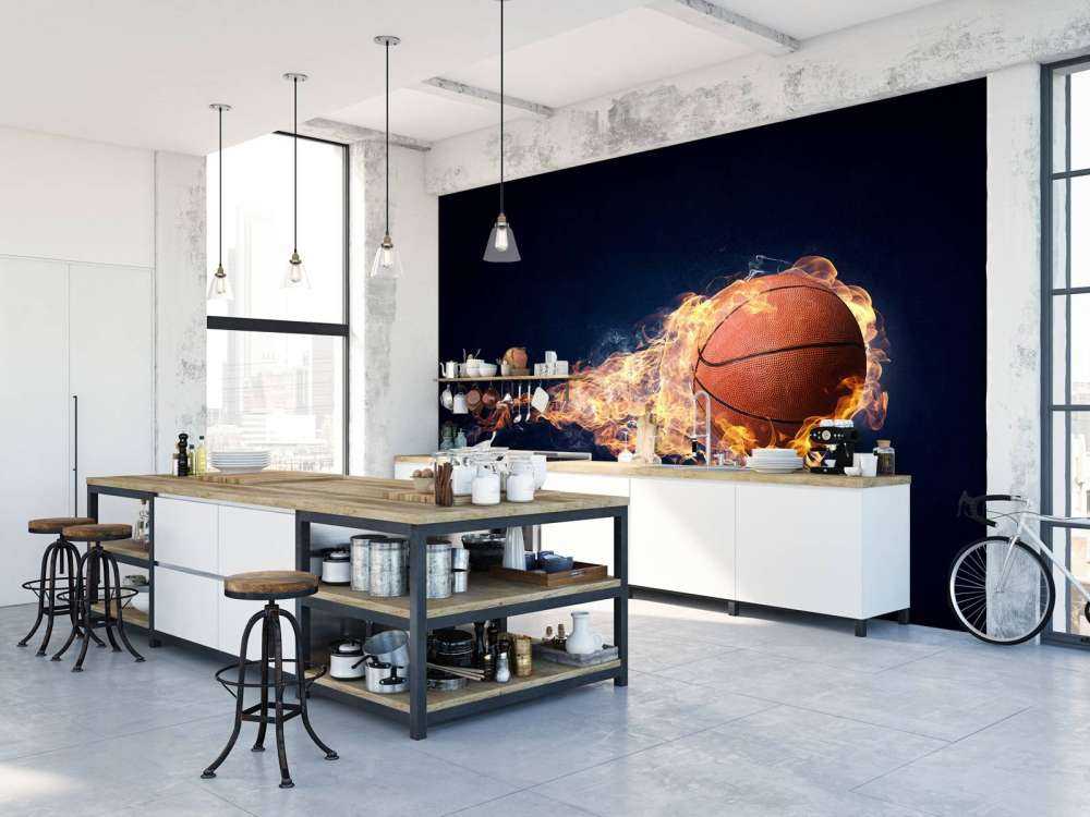 Brandende basketbal