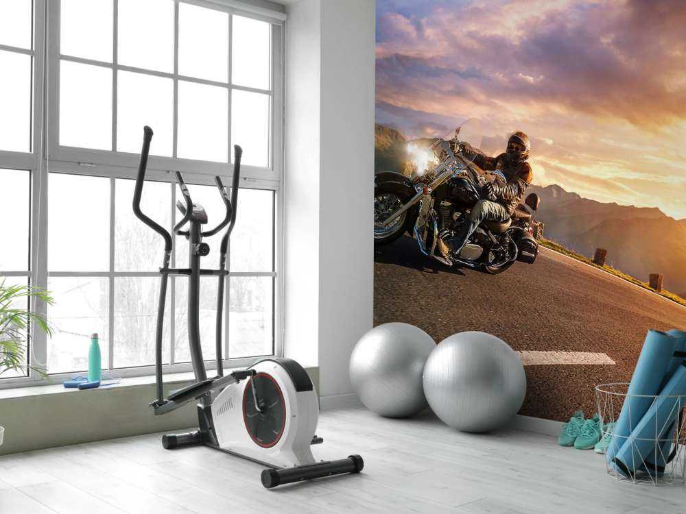 Vintage motoren op de weg