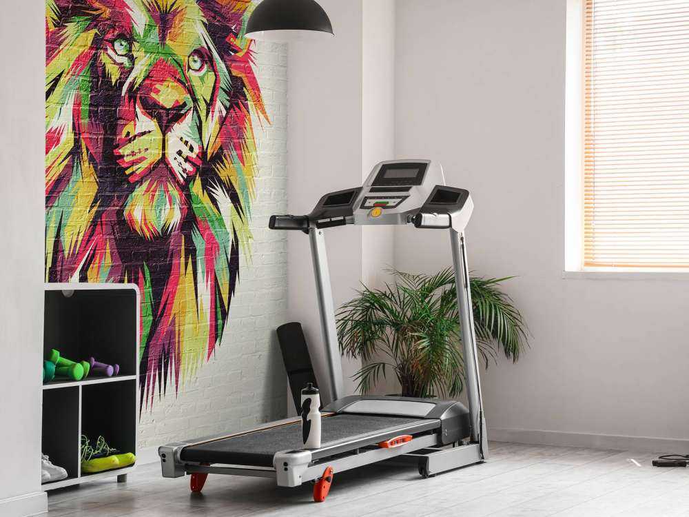 Graffiti van een leeuw