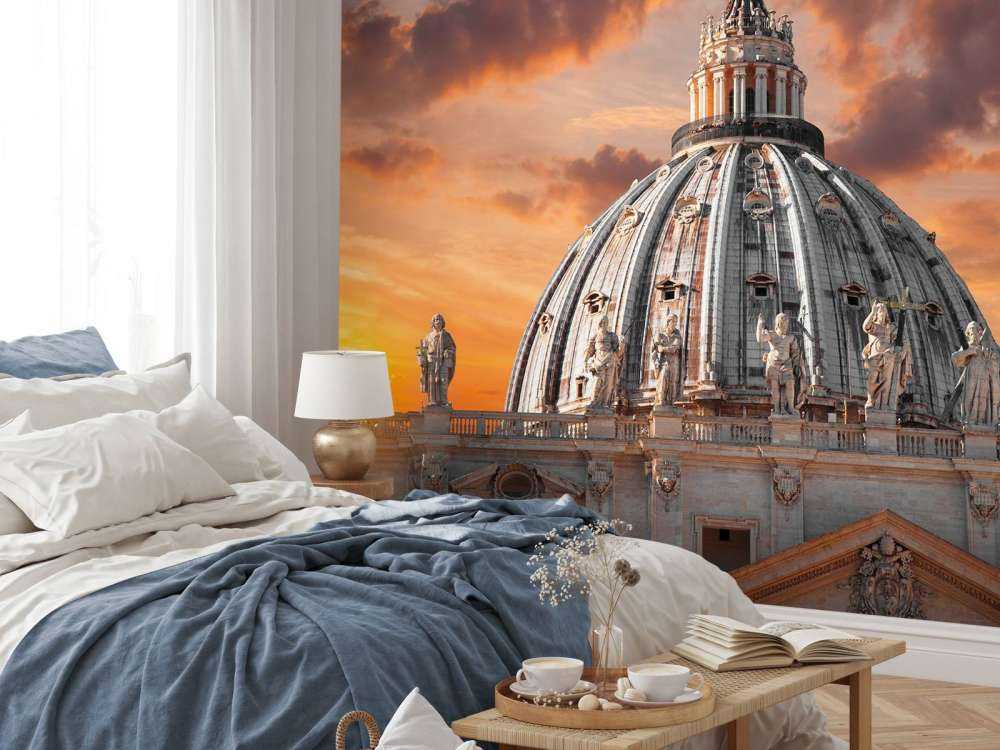 Sint-Pieter bij zonsondergang