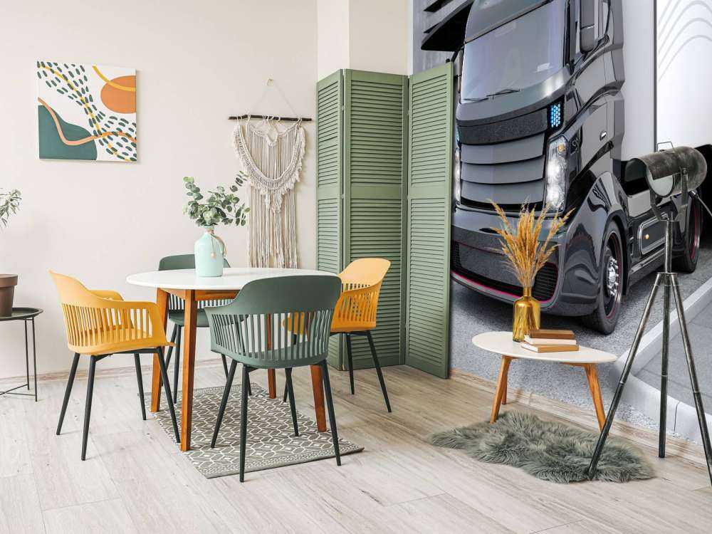 Futuristische vrachtwagen