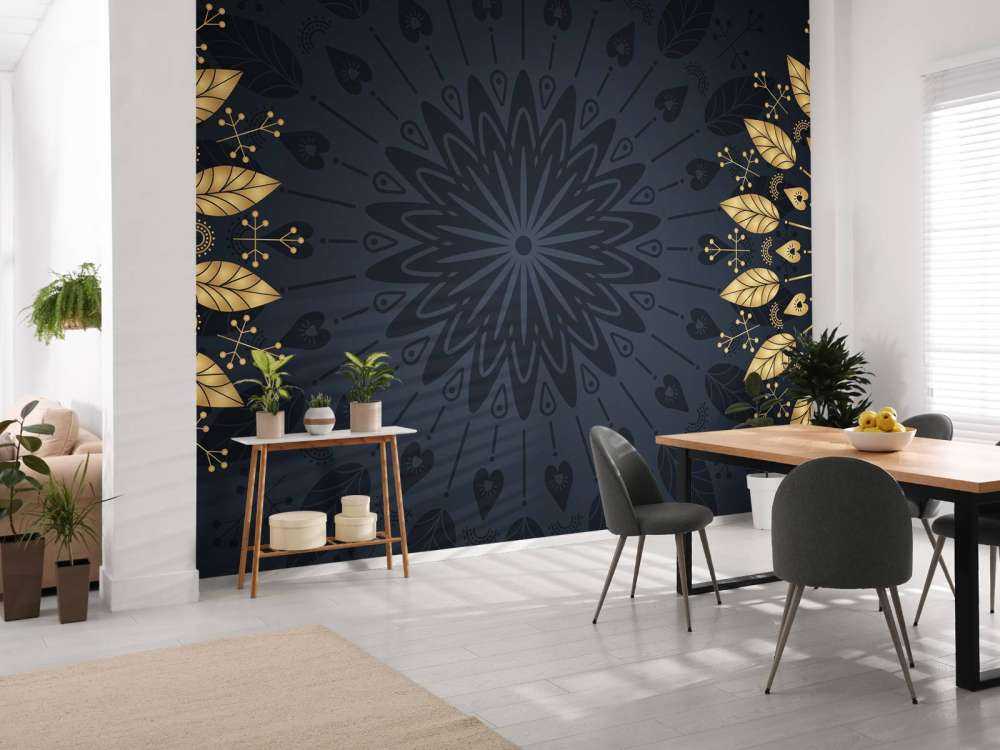 Bladeren in mandala's