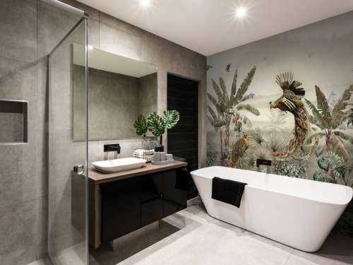 Jungle met vogels