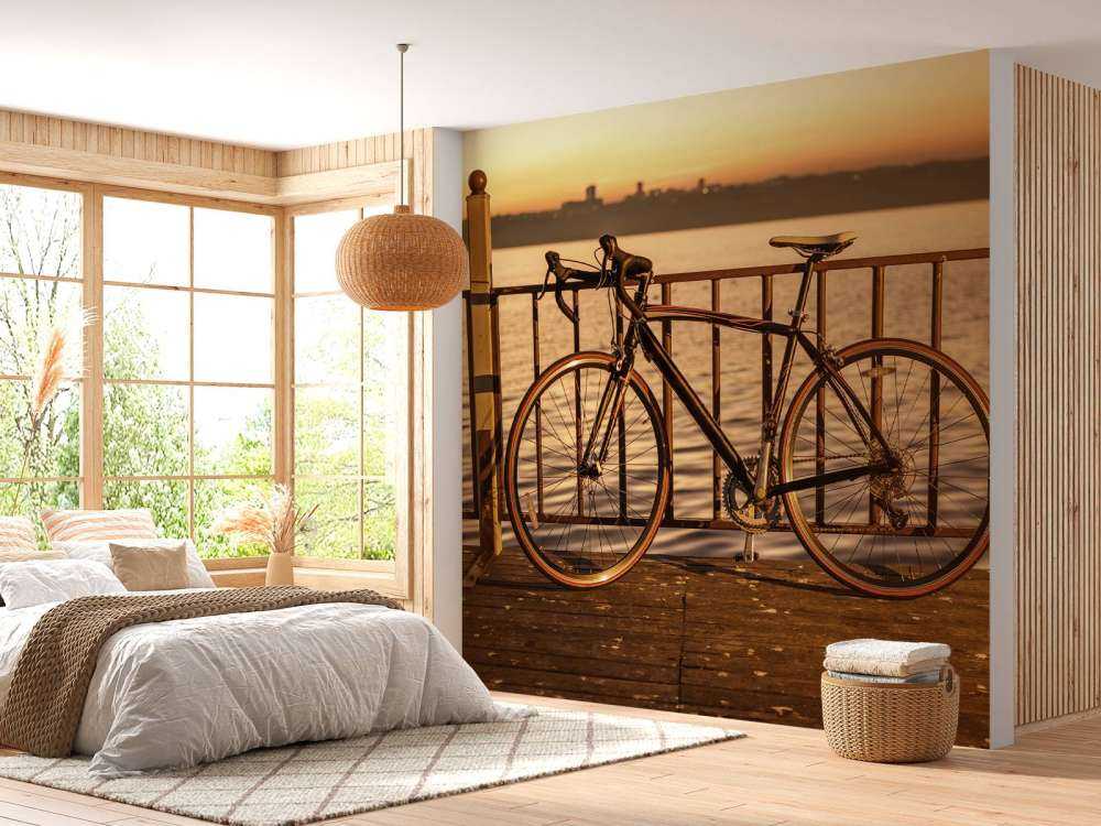 Racefiets aan het water