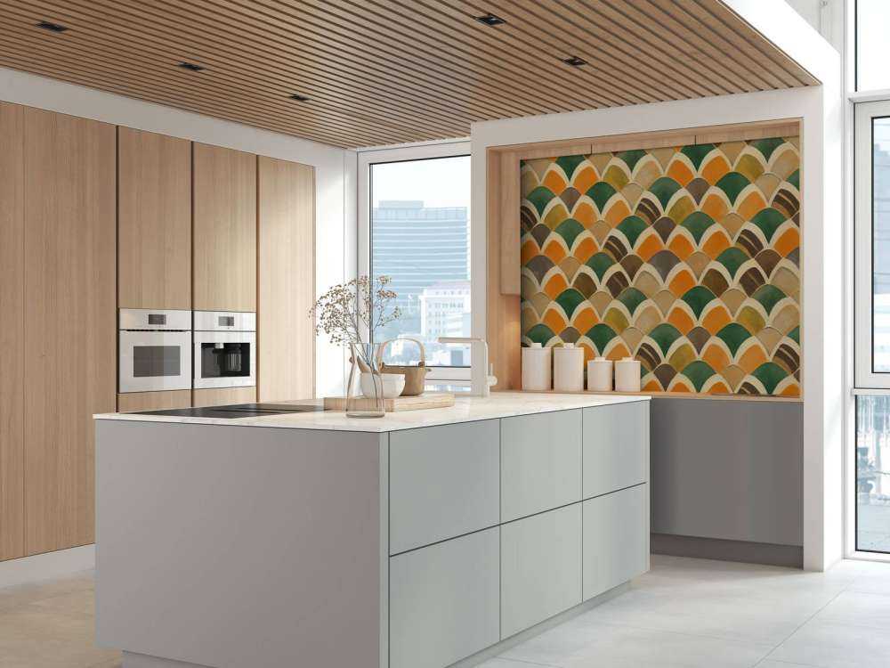 Gekleurde schubben patroon