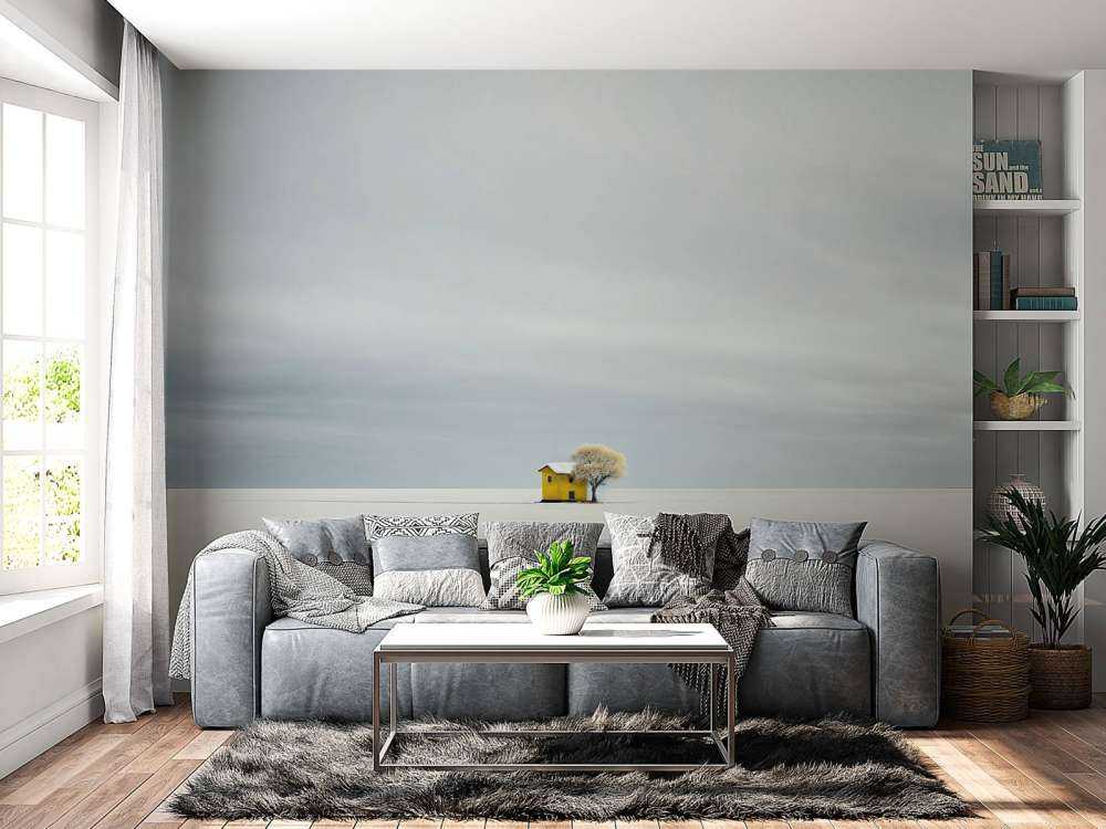 Minimalistisch witte landschap