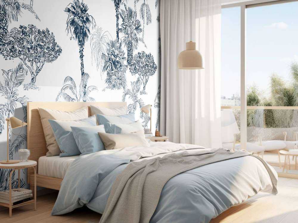 Tropische palmen en bomen