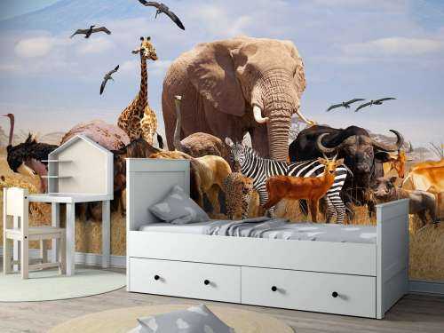 Afrikaanse dieren bij Kilimanjaro
