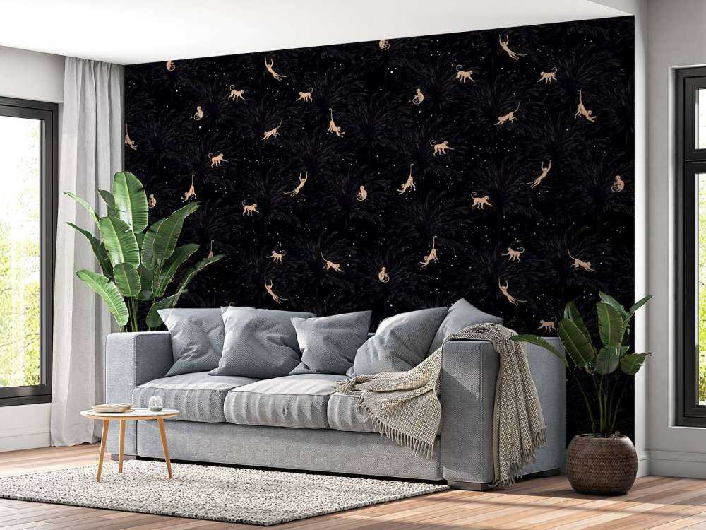 Tropische apen - zwart