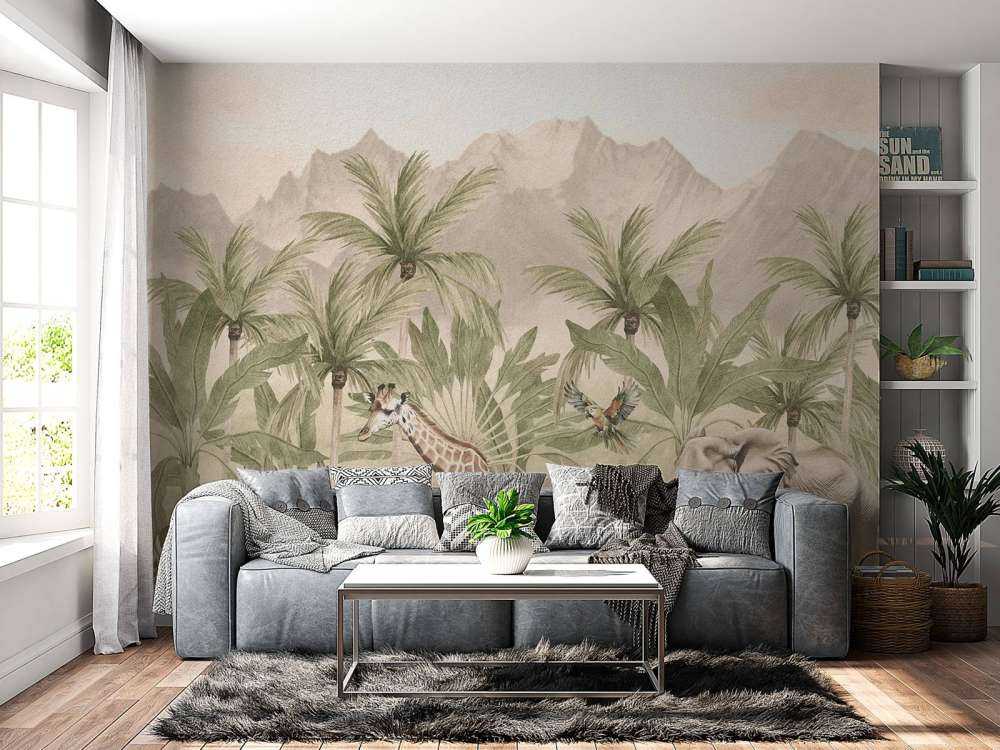 Berglandschap met dieren