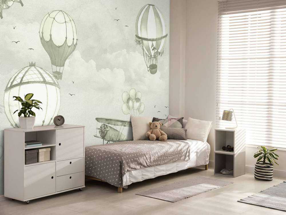 Luchtballonnen in groen