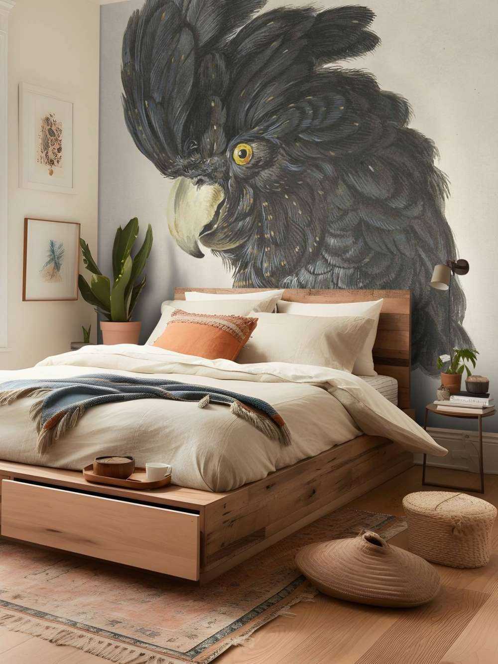 Black cockatoo portrait