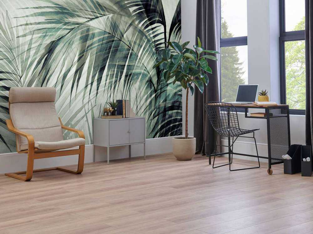 Tropical retreat palm jungle green