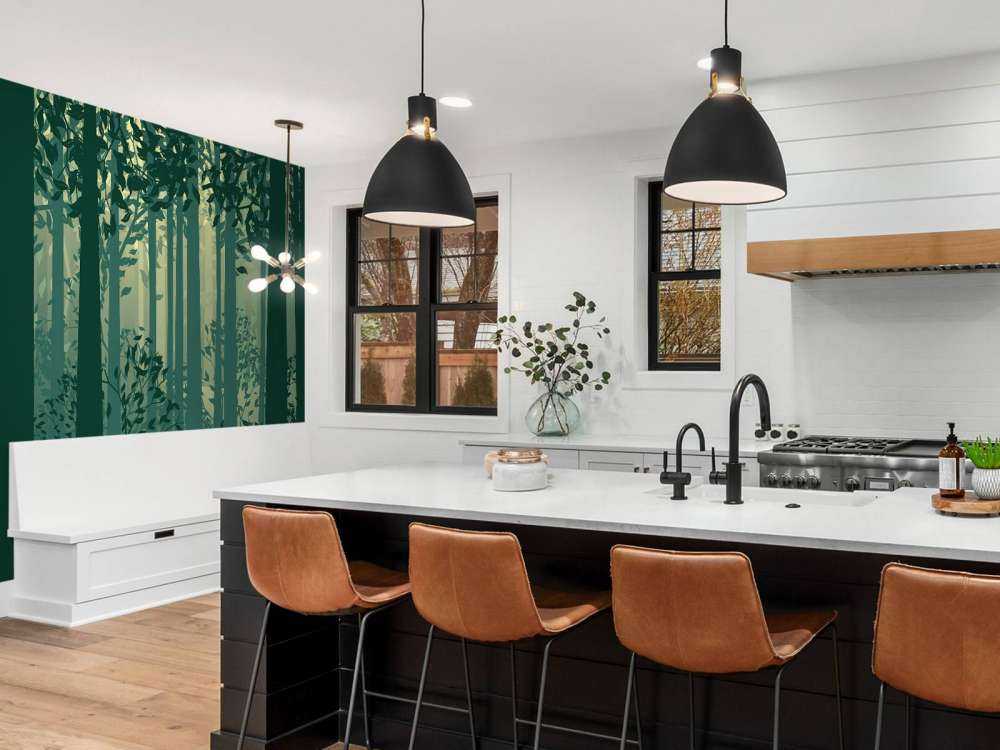 Abstract boslandschap