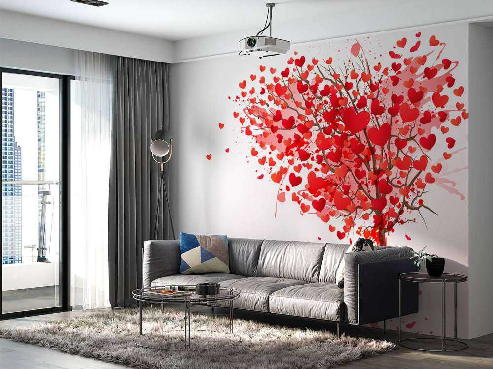 Hart gevormde boom design