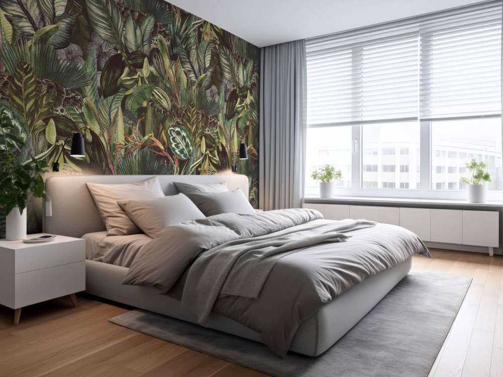 Luipaard tussen de bladeren